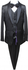 BOYS 5PC. SUIT (BLACK-GOLD) 2121424